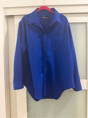 Naomi Nomi New Oxford in Electrical blue merino wool